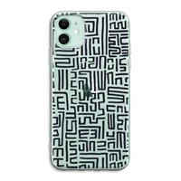 CaseCompany Moroccan Print: iPhone 11 Transparant Hoesje