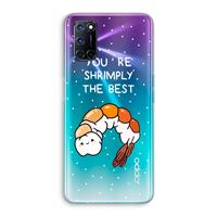 CaseCompany You're Shrimply The Best: Oppo A92 Transparant Hoesje