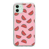 CaseCompany Watermeloen: iPhone 11 Transparant Hoesje