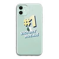 CaseCompany Victory Royale: iPhone 11 Transparant Hoesje