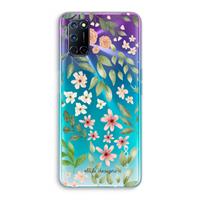 CaseCompany Botanical sweet flower heaven: Oppo A92 Transparant Hoesje