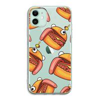 CaseCompany Hamburger: iPhone 11 Transparant Hoesje