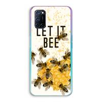CaseCompany Let it bee: Oppo A92 Transparant Hoesje