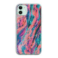 CaseCompany Electric Times: iPhone 11 Transparant Hoesje