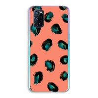 CaseCompany Pink Cheetah: Oppo A92 Transparant Hoesje