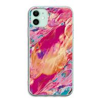 CaseCompany Pastel Echoes: iPhone 11 Transparant Hoesje
