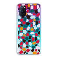 CaseCompany Colored Giraffe: Oppo A92 Transparant Hoesje