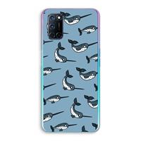 CaseCompany Narwhal: Oppo A92 Transparant Hoesje