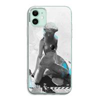 CaseCompany I will not feel a thing: iPhone 11 Transparant Hoesje