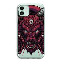 CaseCompany Hell Hound and Serpents: iPhone 11 Transparant Hoesje