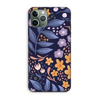 CaseCompany Flowers with blue leaves: iPhone 11 Pro Tough Case