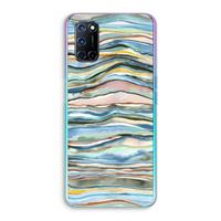 CaseCompany Watercolor Agate: Oppo A92 Transparant Hoesje