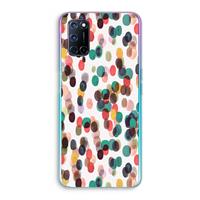CaseCompany Tropical Dots: Oppo A92 Transparant Hoesje