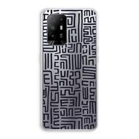 CaseCompany Moroccan Print: Oppo A95 5G Transparant Hoesje