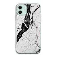 CaseCompany Witte marmer 2: iPhone 11 Transparant Hoesje