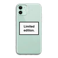 CaseCompany Limited edition: iPhone 11 Transparant Hoesje