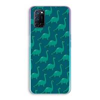 CaseCompany Diplodocus: Oppo A92 Transparant Hoesje