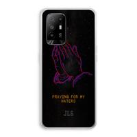 CaseCompany Praying For My Haters: Oppo A95 5G Transparant Hoesje