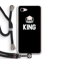 CaseCompany King zwart: Pixel 3 XL Transparant Hoesje met koord