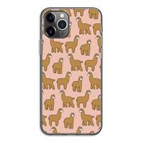 CaseCompany Alpacas: iPhone 11 Pro Transparant Hoesje