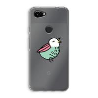 CaseCompany Birdy: Google Pixel 3a Transparant Hoesje