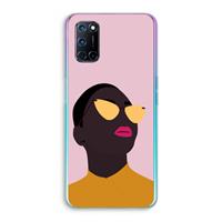 CaseCompany Yellow glasses: Oppo A92 Transparant Hoesje