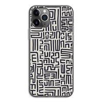 CaseCompany Moroccan Print: iPhone 11 Pro Transparant Hoesje