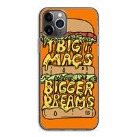 CaseCompany Big Macs Bigger Dreams: iPhone 11 Pro Transparant Hoesje
