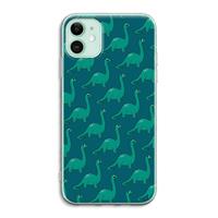 CaseCompany Diplodocus: iPhone 11 Transparant Hoesje
