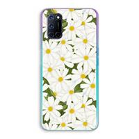 CaseCompany Summer Daisies: Oppo A92 Transparant Hoesje
