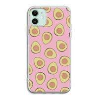 CaseCompany Dancing avocados: iPhone 11 Transparant Hoesje