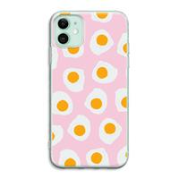 CaseCompany Dancing eggs: iPhone 11 Transparant Hoesje