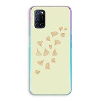 CaseCompany Falling Leaves: Oppo A92 Transparant Hoesje