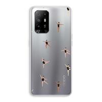 CaseCompany Dancing #1: Oppo A95 5G Transparant Hoesje