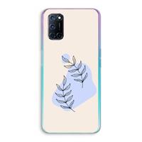 CaseCompany Leaf me if you can: Oppo A92 Transparant Hoesje