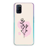 CaseCompany Roses are red: Oppo A92 Transparant Hoesje