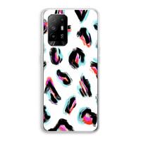 CaseCompany Cheetah color: Oppo A95 5G Transparant Hoesje