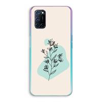 CaseCompany Violets are blue: Oppo A92 Transparant Hoesje