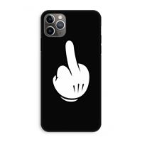 CaseCompany Middle finger black: iPhone 11 Pro Max Tough Case