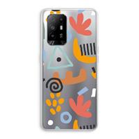 CaseCompany Abstract: Oppo A95 5G Transparant Hoesje