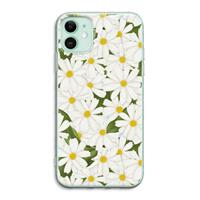 CaseCompany Summer Daisies: iPhone 11 Transparant Hoesje