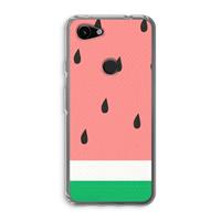 CaseCompany Watermeloen: Google Pixel 3a Transparant Hoesje