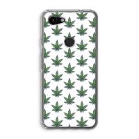 CaseCompany Weed: Google Pixel 3a Transparant Hoesje
