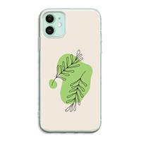 CaseCompany Beleaf in you: iPhone 11 Transparant Hoesje