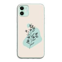 CaseCompany Violets are blue: iPhone 11 Transparant Hoesje