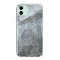 CaseCompany Grey Stone: iPhone 11 Transparant Hoesje