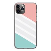 CaseCompany Strepen pastel: iPhone 11 Pro Transparant Hoesje