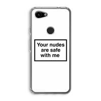 CaseCompany Safe with me: Google Pixel 3a Transparant Hoesje