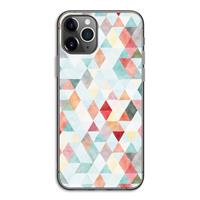 CaseCompany Gekleurde driehoekjes pastel: iPhone 11 Pro Transparant Hoesje