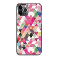 CaseCompany Gekleurde driehoekjes: iPhone 11 Pro Transparant Hoesje